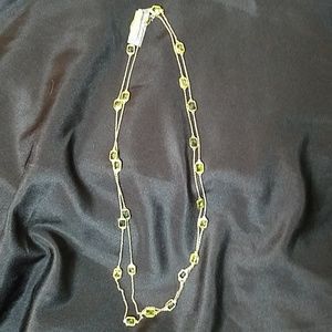 NWT 64" Green Gemstone Station Necklace SALE❗️
